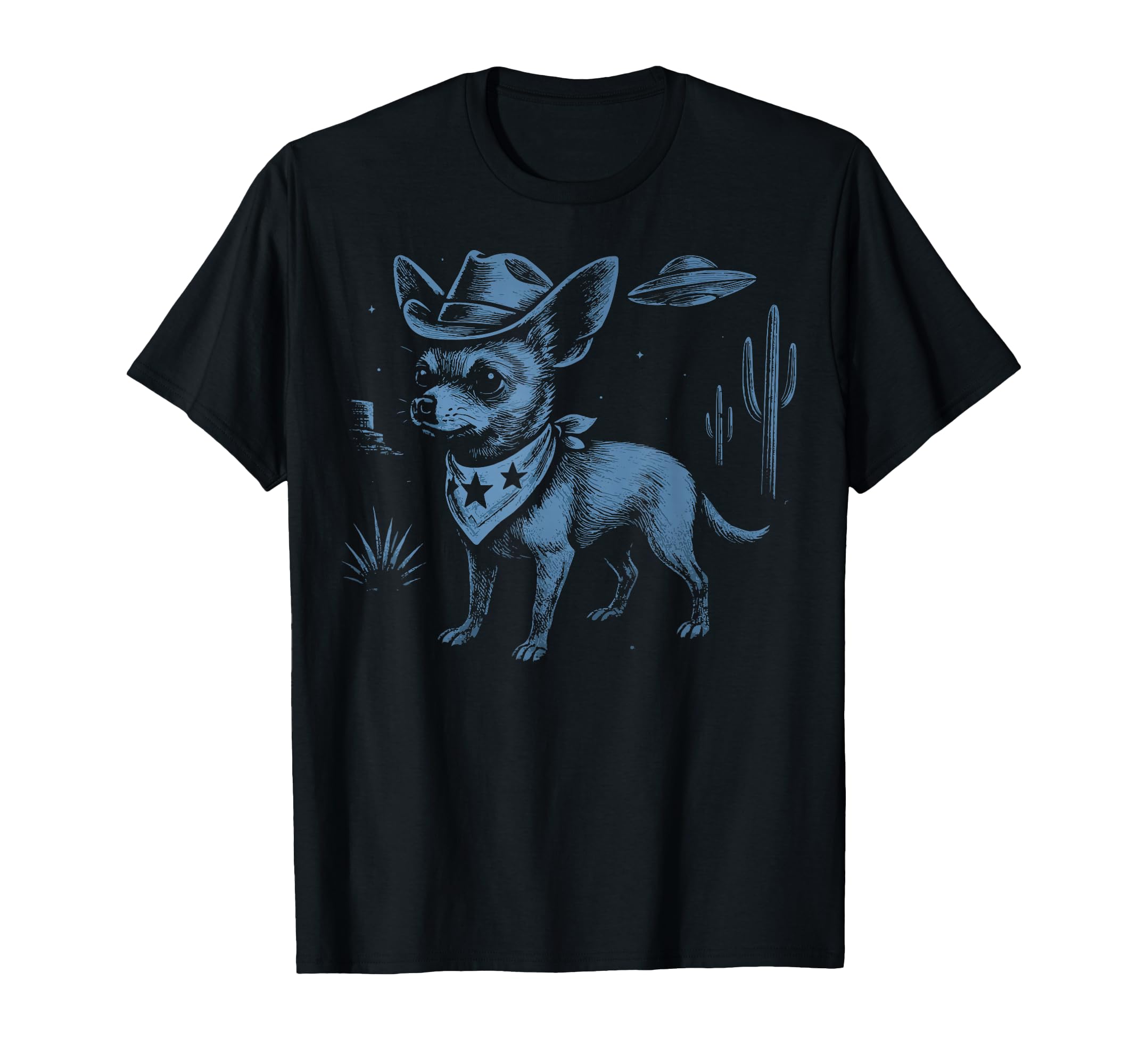 Western Funny Chihuahua Cowboy Sweatshirt - Unique Graphic for Adults - T-Shirt, Sweatshirt, Hoodie