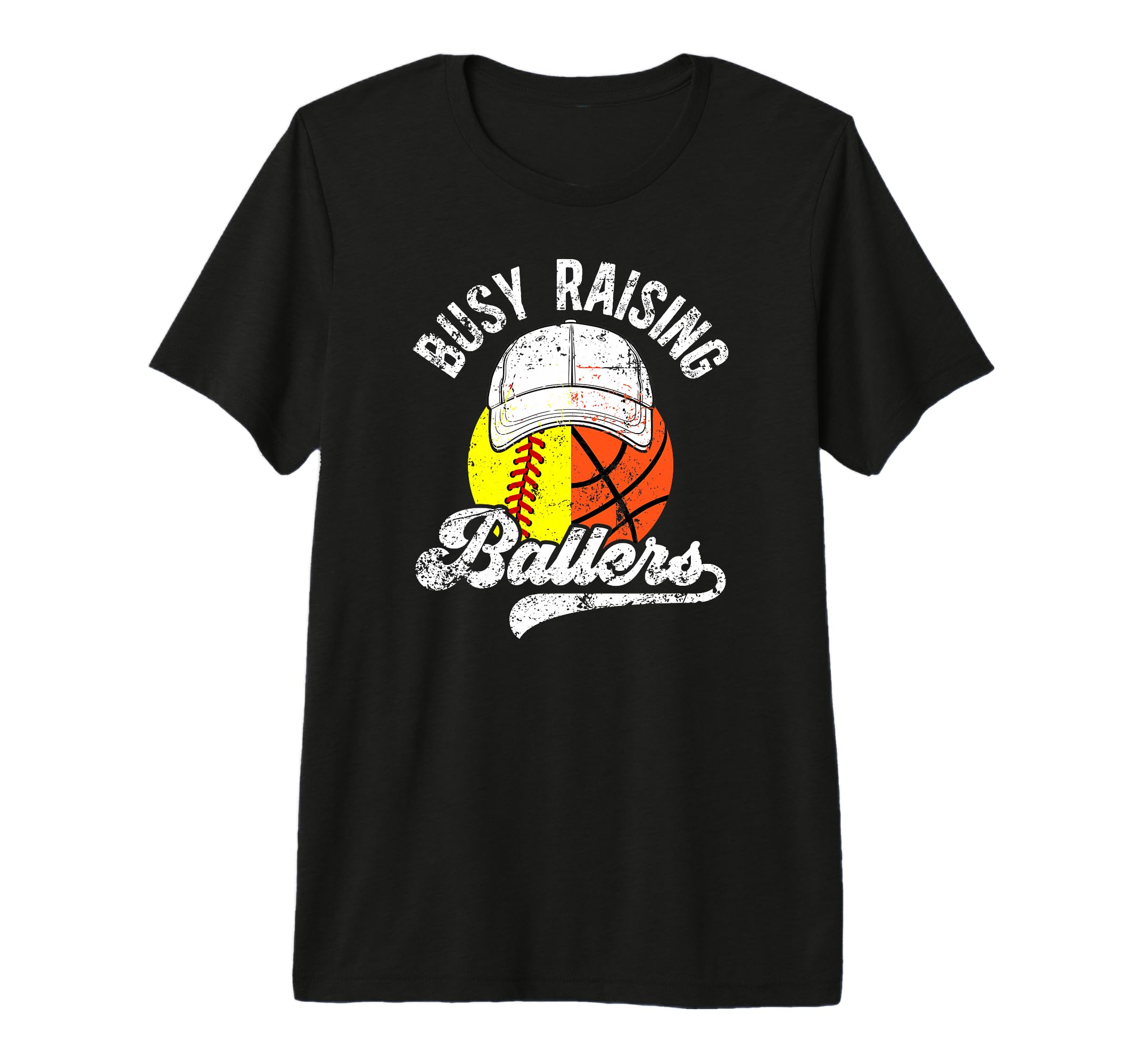 Mens Busy Raising Ballers Basketball T-Shirt - Trendy Graphic Unisex - T-Shirt, Sweatshirt, Hoodie