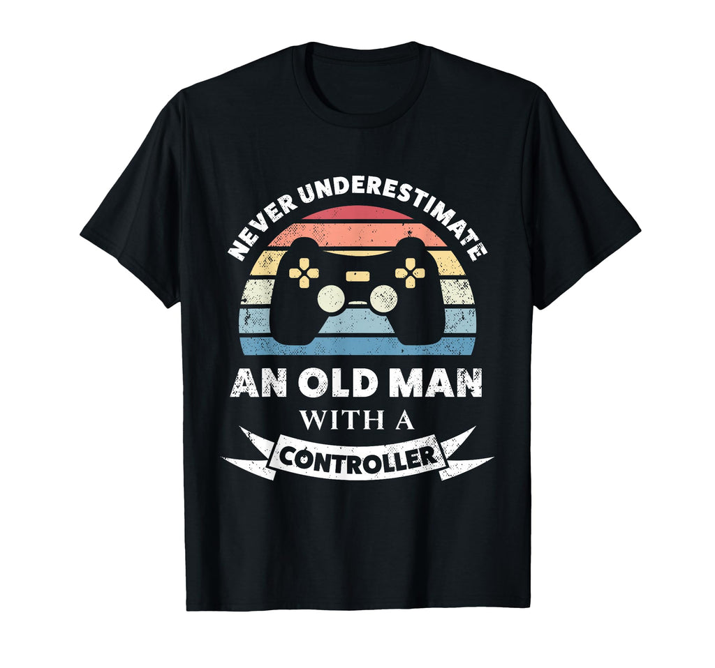 Old Controller Funny Gaming Gift Gamer T-Shirt - Aesthetic Graphic Unisex - T-Shirt, Sweatshirt, Hoodie