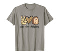 Womens Kawaii Peace Love Hedgie T-Shirt - Fun Novelty Design Men Women - T-Shirt, Sweatshirt, Hoodie