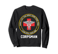 Retired Corpsman Funny Old Us Sweatshirt - Aesthetic Graphic for Adults - T-Shirt, Sweatshirt, Hoodie