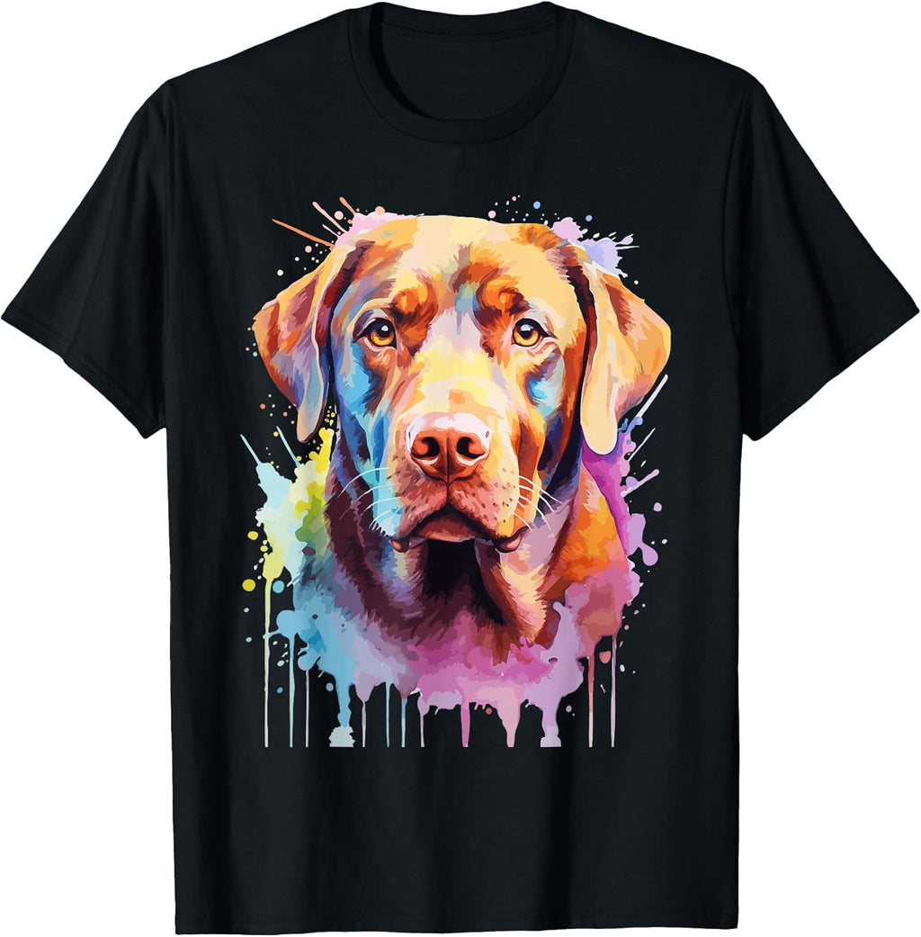 Chocolate Labrador Lovers Pop Art Color Lab Dog - Adult & Kids T-Shirts, Sweatshirts & Hoodies apparel design preview 1