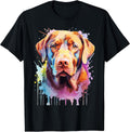Chocolate Labrador Lovers Pop Art Color Lab Dog - Adult & Kids T-Shirts, Sweatshirts & Hoodies apparel design preview 1