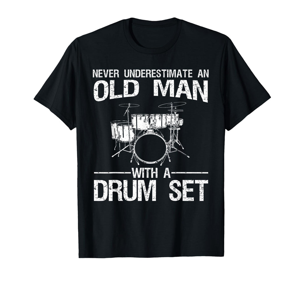 Drummer Art Dad Drum Set Player T-Shirt - Casual Everyday Wear for Adults - T-Shirt, Sweatshirt, Hoodie