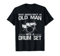 Drummer Art Dad Drum Set Player T-Shirt - Casual Everyday Wear for Adults - T-Shirt, Sweatshirt, Hoodie