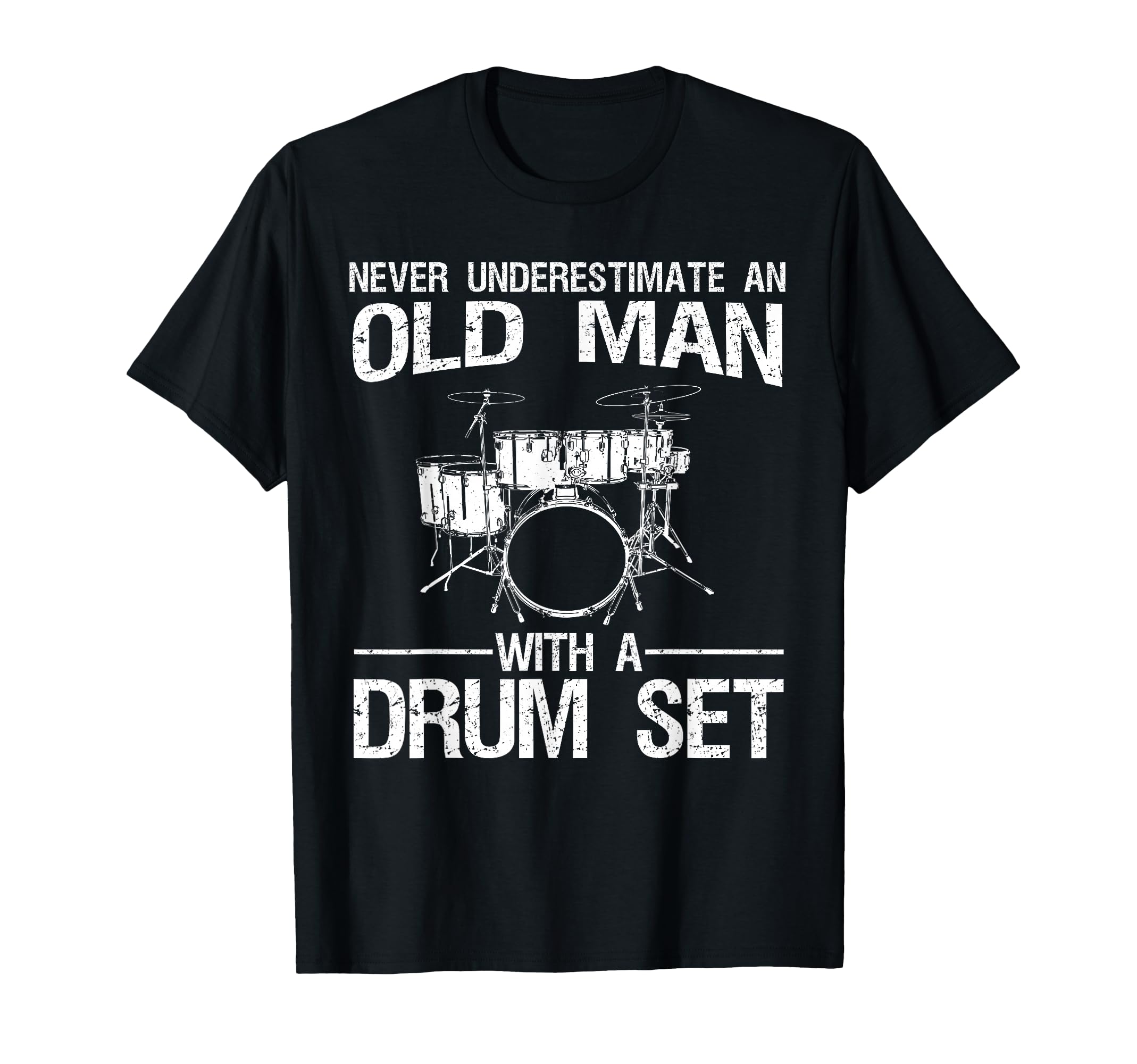 Drummer Art Dad Drum Set Player T-Shirt - Casual Everyday Wear for Adults - T-Shirt, Sweatshirt, Hoodie