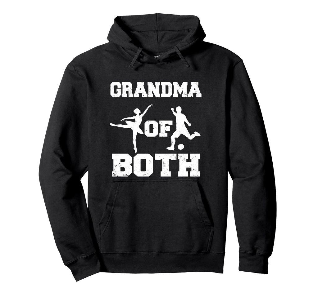 Grandma Both Ballet And Soccer Funny Hoodie - Custom Art Print Men Women - T-Shirt, Sweatshirt, Hoodie
