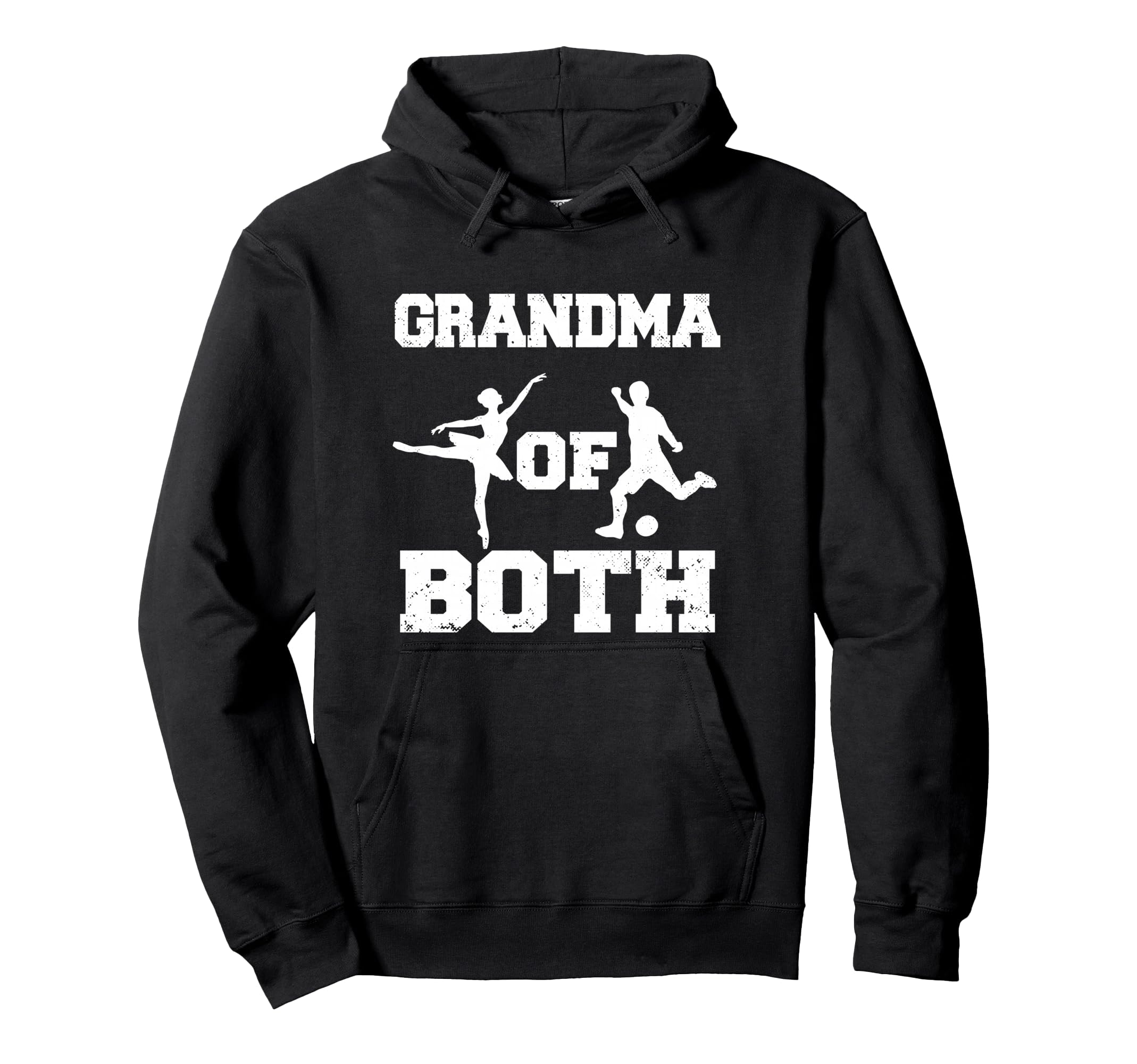 Grandma Both Ballet And Soccer Funny Hoodie - Custom Art Print Men Women - T-Shirt, Sweatshirt, Hoodie