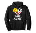 Ball Aunt Funny Soccer Football Hoodie - Trendy Graphic for Adults - T-Shirt, Sweatshirt, Hoodie