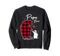Papa Bear Pajama Red Buffalo Plaid Sweatshirt - Trendy Graphic for Adults - T-Shirt, Sweatshirt, Hoodie