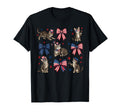 Patriotic Cat 4Th July Bow American Flag T-Shirt - Graphic Print Men Women - T-Shirt, Sweatshirt, Hoodie