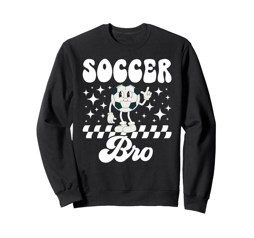 Soccer Bro Groovy Soccer Brother Sweatshirt - Streetwear Style for Adults - T-Shirt, Sweatshirt, Hoodie