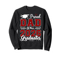Proud Dad Three 2026 Graduate Sweatshirt - Unique Graphic Men Women - T-Shirt, Sweatshirt, Hoodie