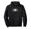 Heartbeat Soccer Player Ball Soccer Hoodie - Trendy Graphic Unisex - T-Shirt, Sweatshirt, Hoodie