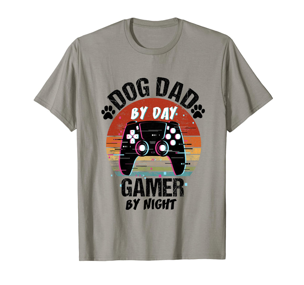 Mens Dog Dad Day Gamer Night Fathers T-Shirt - Graphic Print for Adults - T-Shirt, Sweatshirt, Hoodie