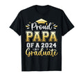 Proud Papa 2024 Graduate Senior T-Shirt - Fun Novelty Design for Adults - T-Shirt, Sweatshirt, Hoodie