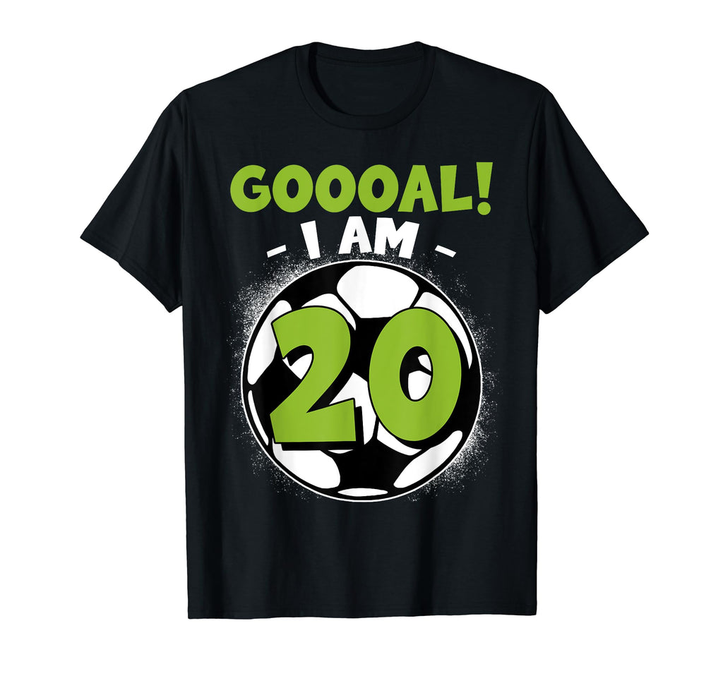 20 Year Old Birthday Soccer T-Shirt - Casual Everyday Wear Men Women - T-Shirt, Sweatshirt, Hoodie