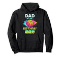 Dad Birthday Basketball Colorful Hoodie - Trendy Graphic for Adults - T-Shirt, Sweatshirt, Hoodie