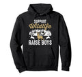 Support Wildlife Raise Parent Mom Dad Hoodie - Minimalist Print Men Women - T-Shirt, Sweatshirt, Hoodie