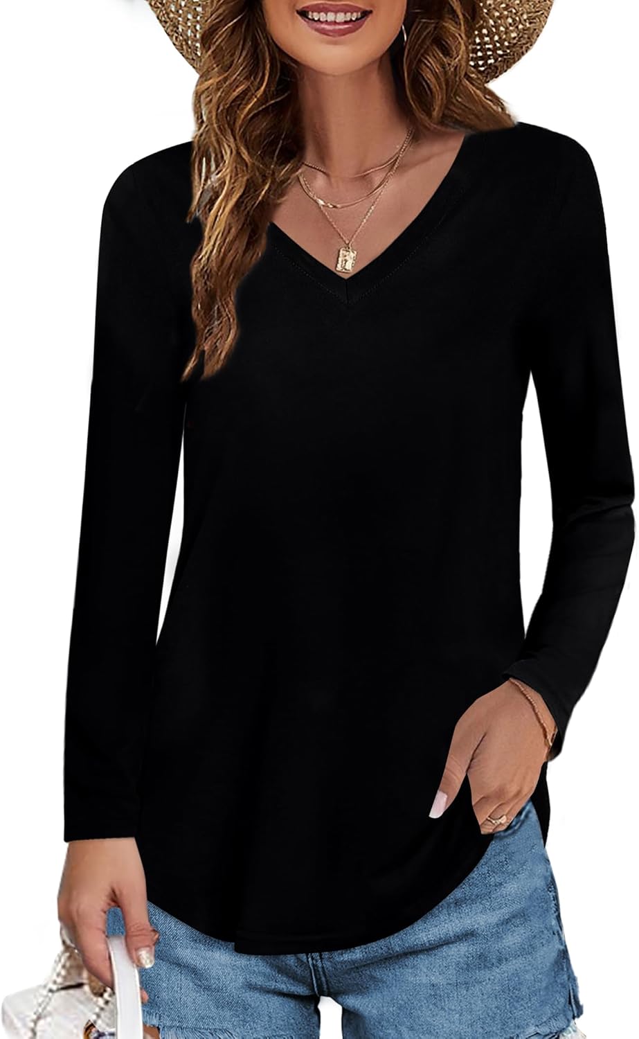 Womens V Neck Summer Short/ Cotton Tops - Adult & Kids T-Shirts, Sweatshirts & Hoodies apparel design preview 1
