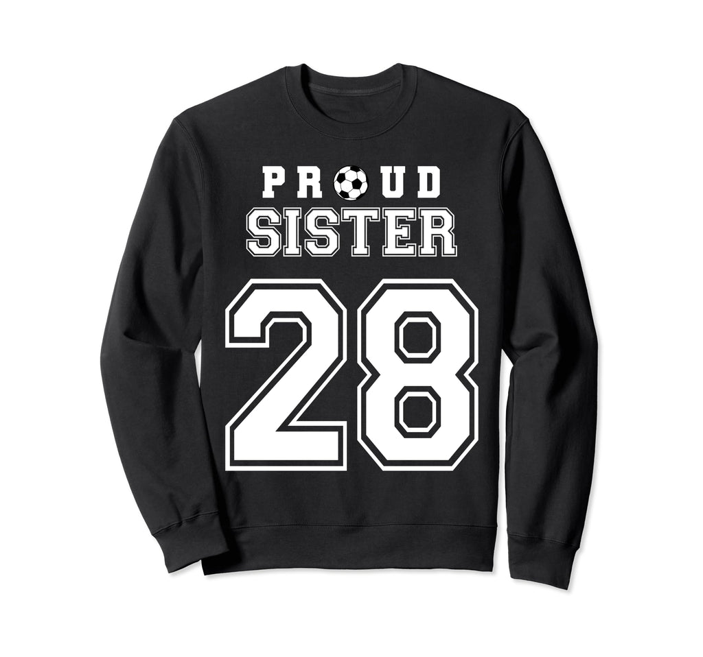 Number 28 Custom Proud Soccer Sweatshirt - Fun Novelty Design for Adults - T-Shirt, Sweatshirt, Hoodie