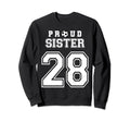 Number 28 Custom Proud Soccer Sweatshirt - Fun Novelty Design for Adults - T-Shirt, Sweatshirt, Hoodie