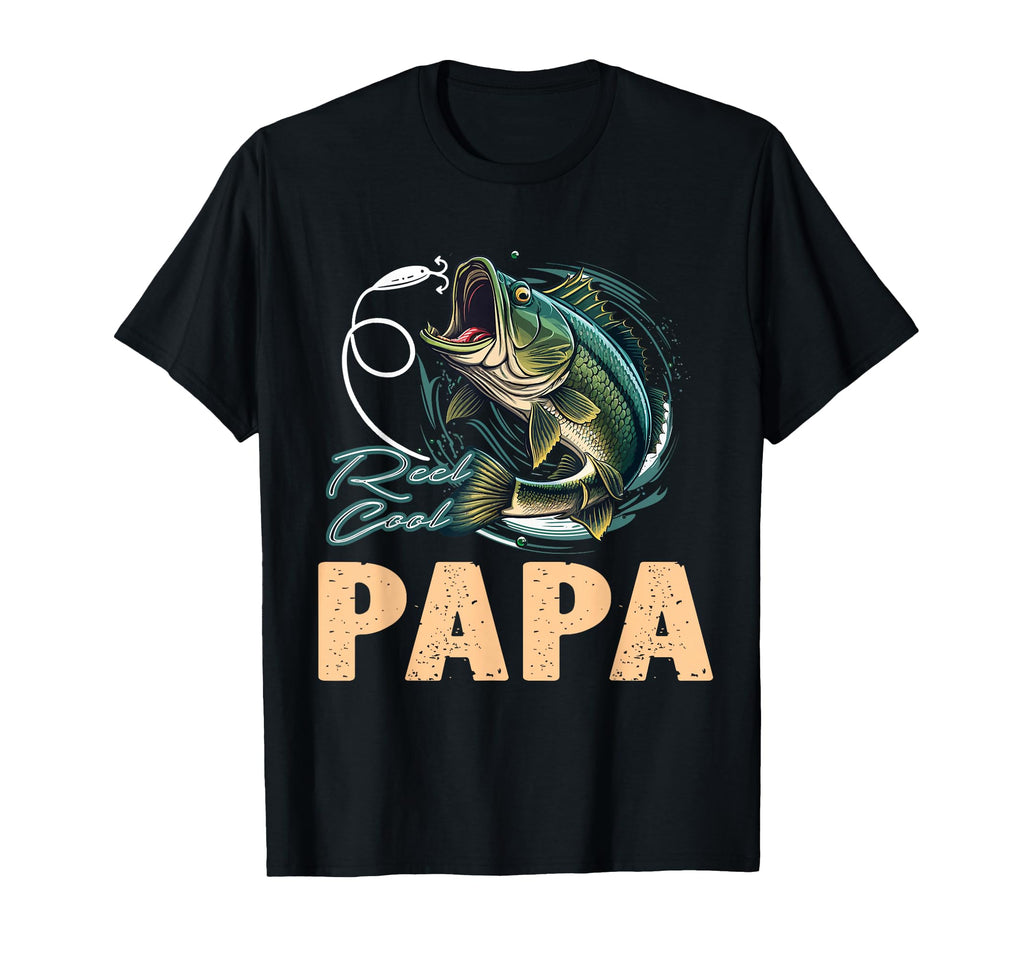 Fathers Day Funny Fisherman Reel Papa T-Shirt - Aesthetic Graphic Unisex - T-Shirt, Sweatshirt, Hoodie