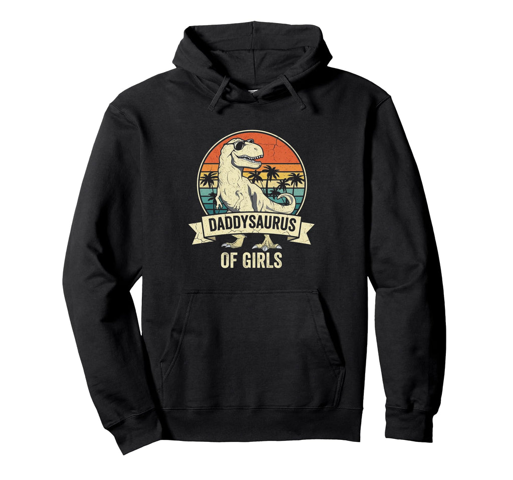 Daddy Saurus Daughter Dad Fathers Day Hoodie - Custom Art Print for Adults - T-Shirt, Sweatshirt, Hoodie