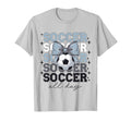 Groovy Soccer Coquette Bow Soccer T-Shirt - Streetwear Style for Adults - T-Shirt, Sweatshirt, Hoodie