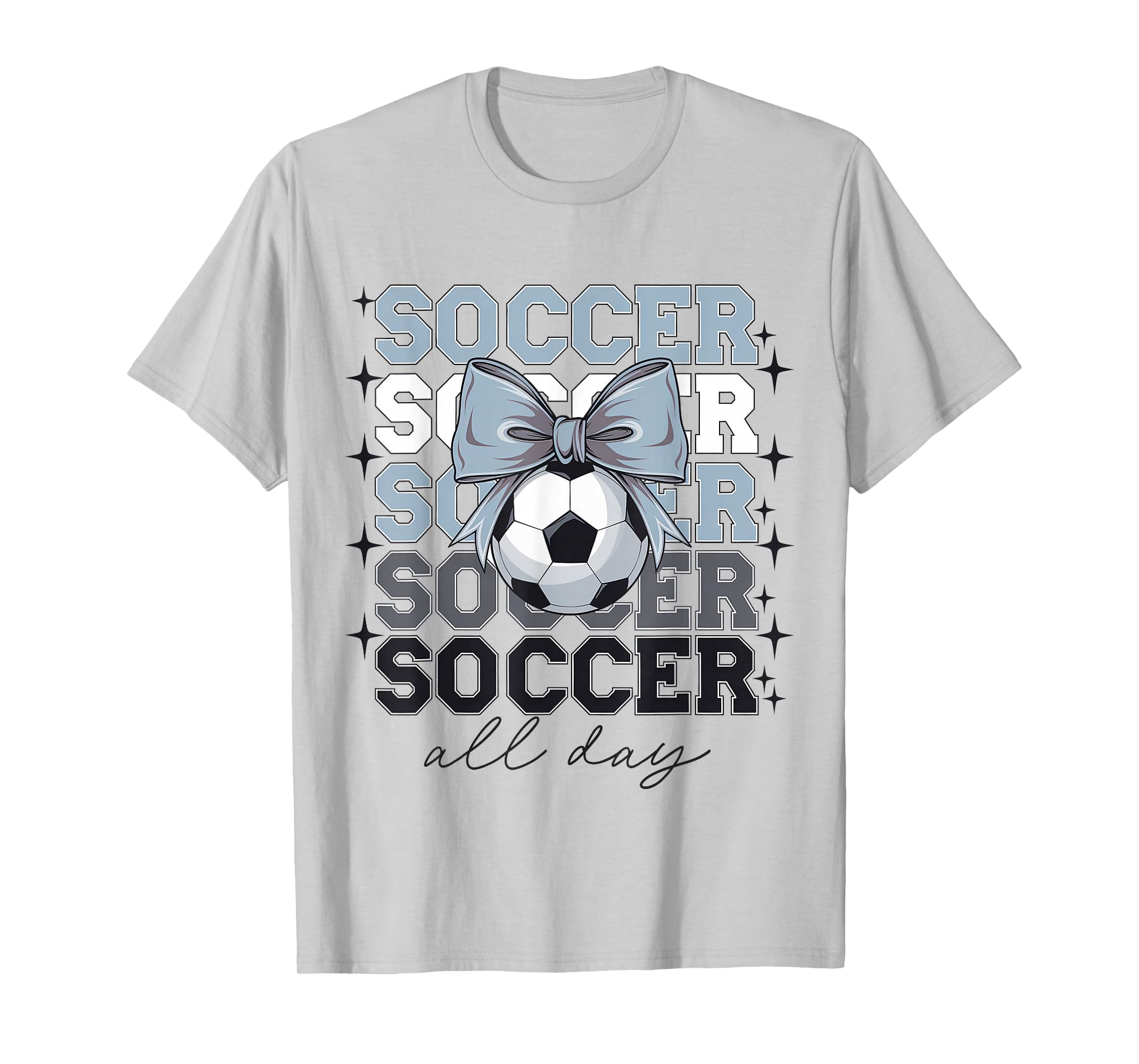Groovy Soccer Coquette Bow Soccer T-Shirt - Streetwear Style for Adults - T-Shirt, Sweatshirt, Hoodie