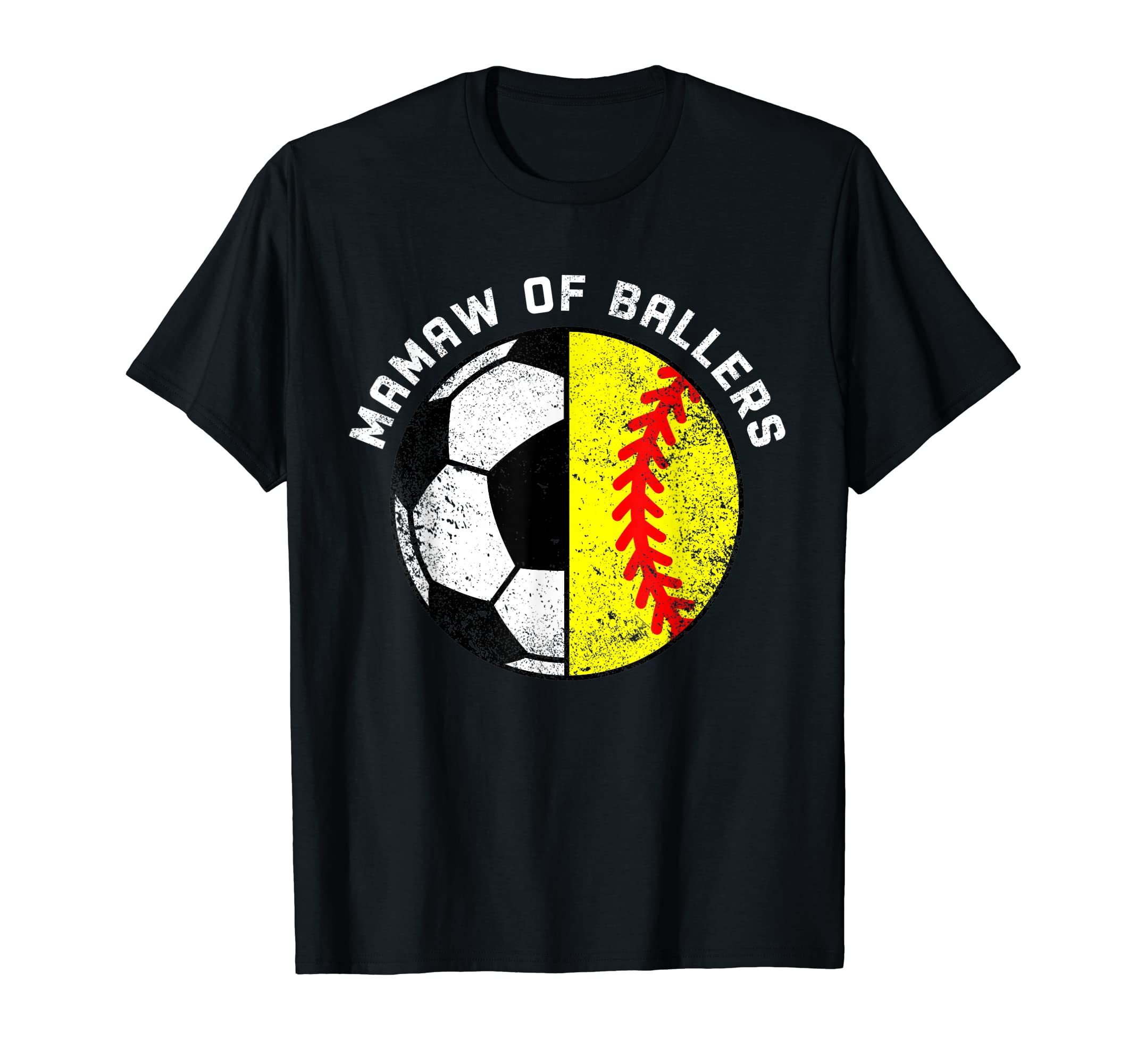 Mamaw Ballers Funny Soccer Softball T-Shirt - Custom Art Print for Adults - T-Shirt, Sweatshirt, Hoodie