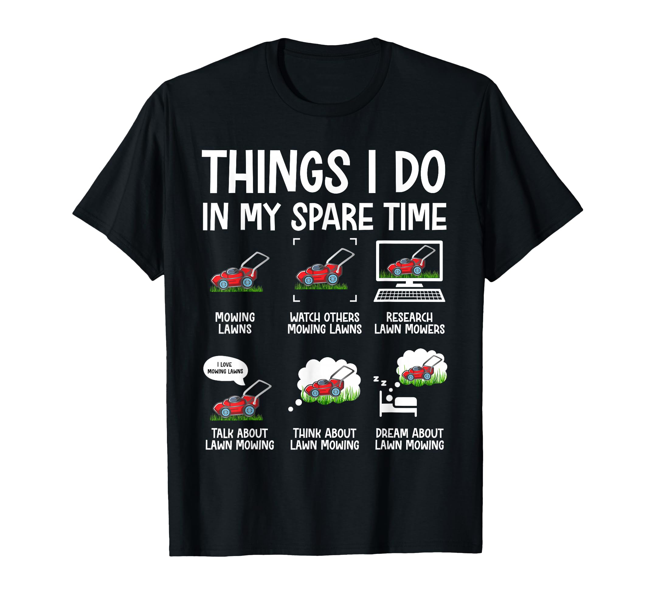 Funny Lawn Mower Gifts Landscapers T-Shirt - Minimalist Print Unisex - T-Shirt, Sweatshirt, Hoodie