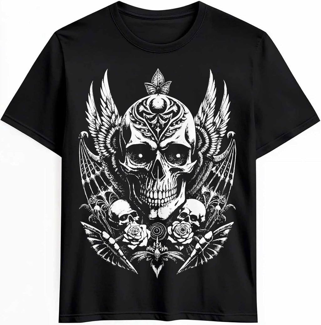 Graphic Mens Retro Skull Skeleton Street Art Cotton - Adult & Kids T-Shirts, Sweatshirts & Hoodies apparel design preview 1