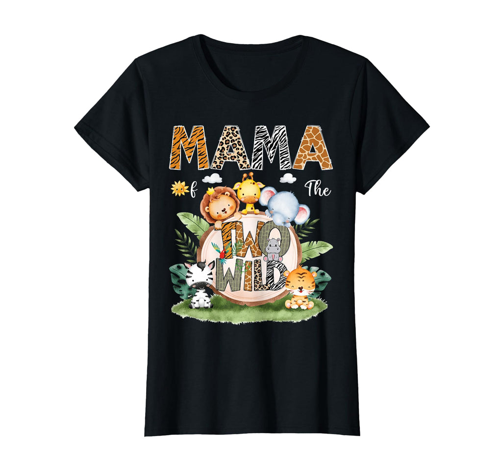 Mama Two Wild 2Nd Birthday Safari T-Shirt - Aesthetic Graphic for Adults - T-Shirt, Sweatshirt, Hoodie