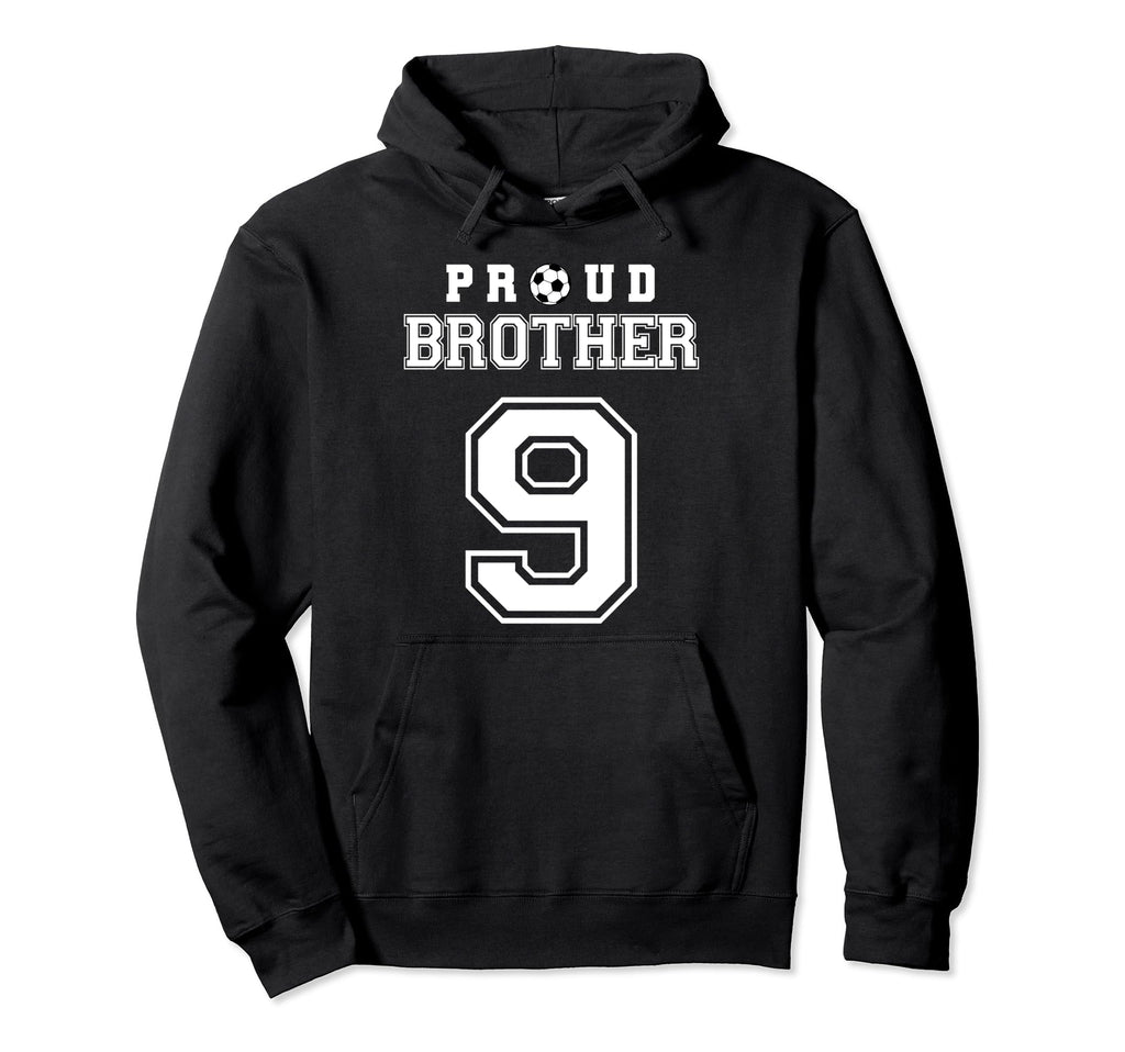 Number 9 Custom Proud Soccer Futbol Hoodie - Custom Art Print for Adults - T-Shirt, Sweatshirt, Hoodie