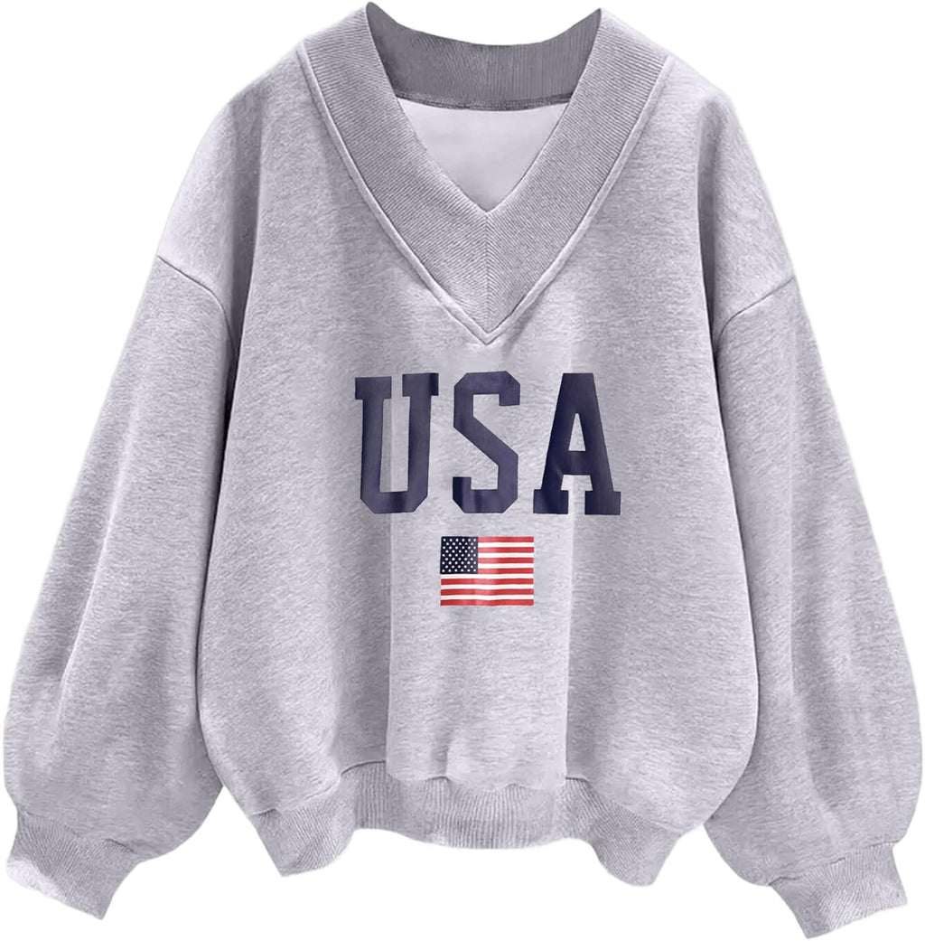 Womens V Neck Oversized Casual Drop Shoulder Tops - Adult & Kids T-Shirts, Sweatshirts & Hoodies apparel design preview 1