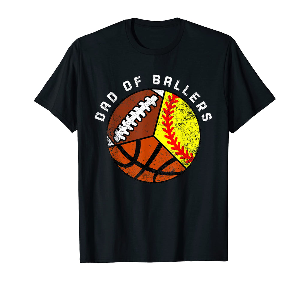 Mens Dad Ballers Funny Softball T-Shirt - Streetwear Style Unisex - T-Shirt, Sweatshirt, Hoodie