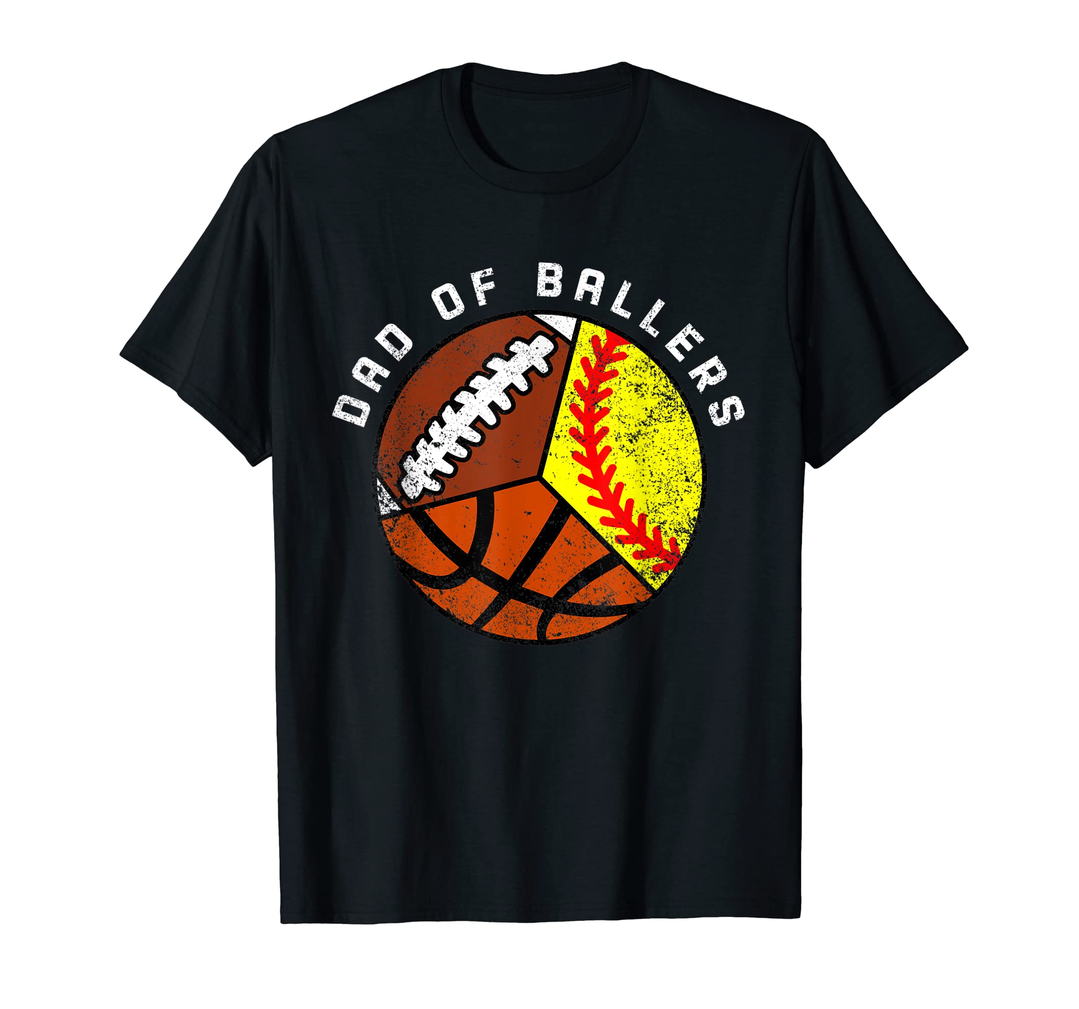 Mens Dad Ballers Funny Softball T-Shirt - Streetwear Style Unisex - T-Shirt, Sweatshirt, Hoodie