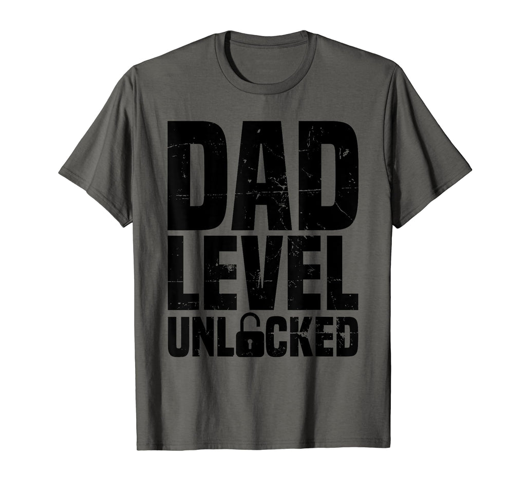 Fathers Day Video Game Dad Level Unlocked T-Shirt - Unique Graphic Unisex - T-Shirt, Sweatshirt, Hoodie