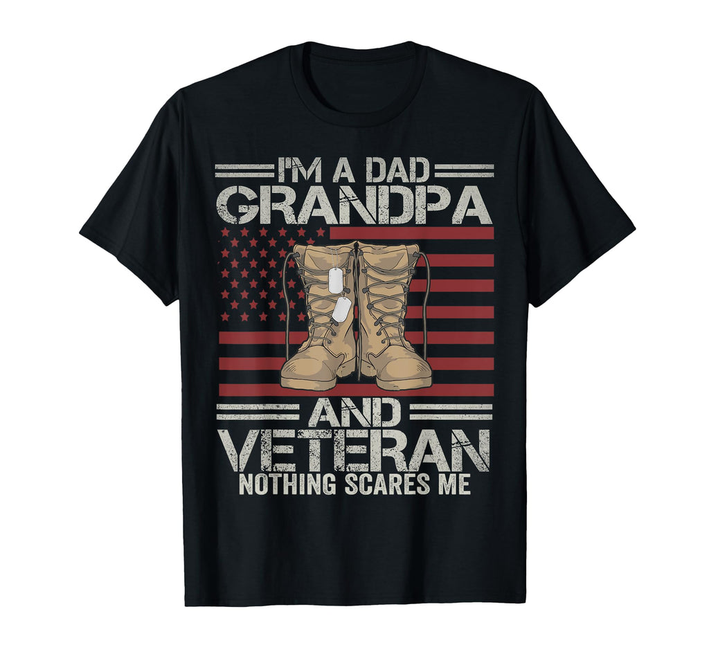 Im Dad Grandpa And Veteran Fathers Day T-Shirt - Graphic Print Unisex - T-Shirt, Sweatshirt, Hoodie