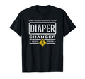Funny Diaper Changer Duty Expecting New Dad T-Shirt - Graphic Print Unisex - T-Shirt, Sweatshirt, Hoodie