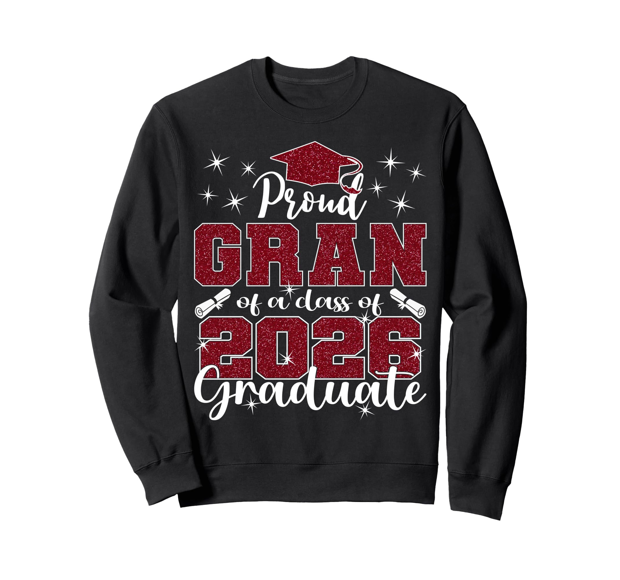 Super Proud Gran 2026 Graduate Sweatshirt - Custom Art Print for Adults - T-Shirt, Sweatshirt, Hoodie