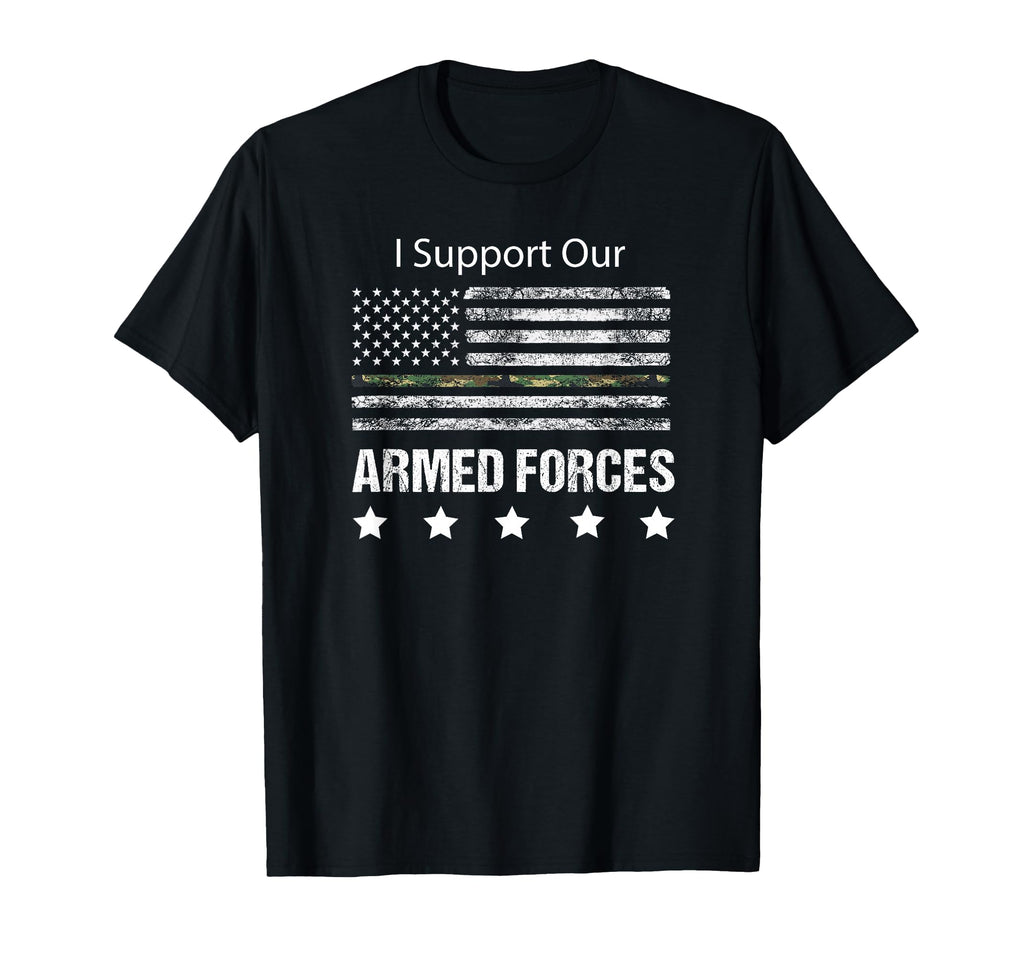 Military Appreciation Support Armed T-Shirt - Unique Graphic for Adults - T-Shirt, Sweatshirt, Hoodie