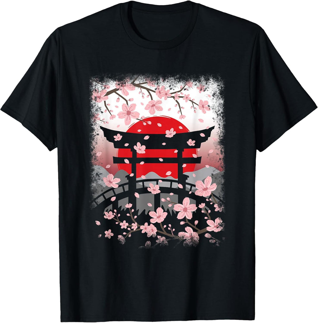 Japanese Sakura Art Cherry Blossom Vintage Japan Men - Adult & Kids T-Shirts, Sweatshirts & Hoodies apparel design preview 1