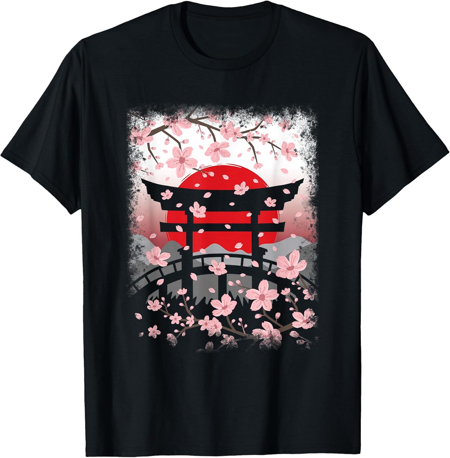 Japanese Sakura Art Cherry Blossom Vintage Japan Men - Adult & Kids T-Shirts, Sweatshirts & Hoodies apparel design preview 1