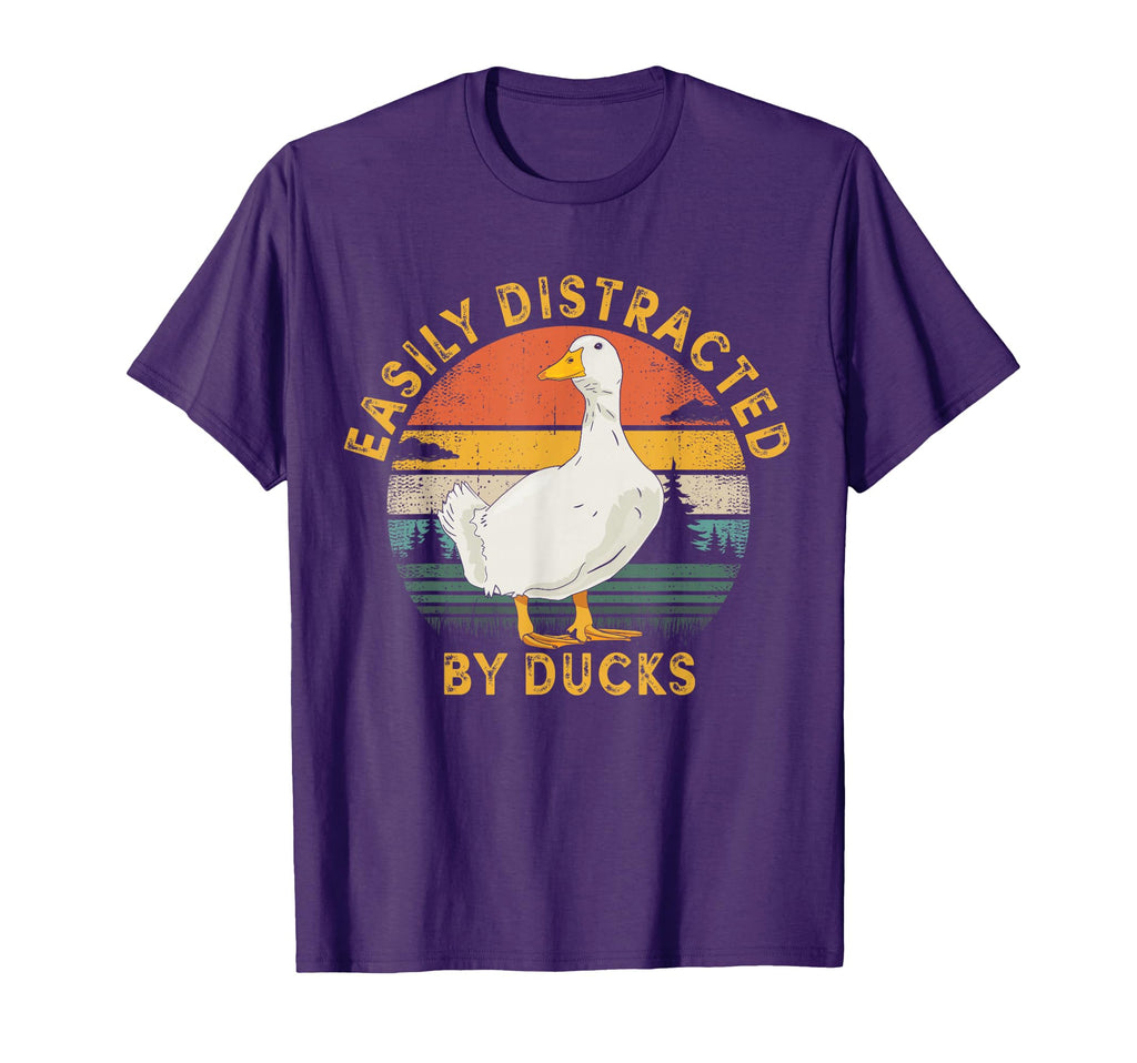Duck Easily Distracted Ducks T-Shirt - Unique Graphic Men Women - T-Shirt, Sweatshirt, Hoodie