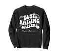 Busy Raising Ballers Sports Mom Sweatshirt - Custom Art Print for Adults - T-Shirt, Sweatshirt, Hoodie