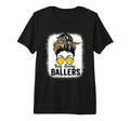 Busy Raising Ballers Softball Messy T-Shirt - Custom Art Print Men Women - T-Shirt, Sweatshirt, Hoodie