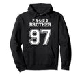 Number 97 Custom Proud Soccer Futbol Hoodie - Unique Graphic for Adults - T-Shirt, Sweatshirt, Hoodie