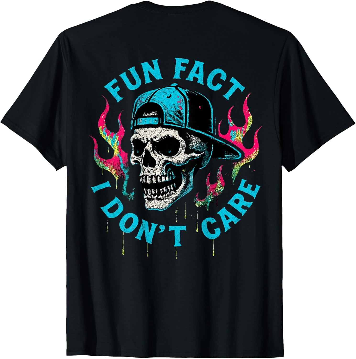 Funny Fun Fact I Don't Care Skeleton Gift - Adult & Kids T-Shirts, Sweatshirts & Hoodies apparel design preview 1